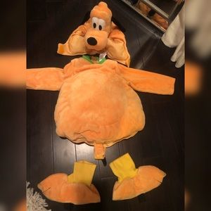 Rare Disney Kids plush Pluto 3T Costume